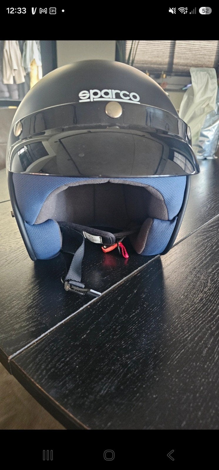 Sparco Jethelm Maat S - Weinig gebruikt, Overige merken, Jethelm, Ophalen of Verzenden, S