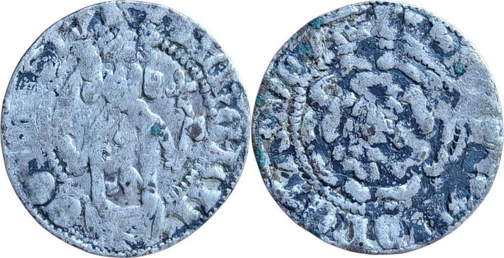 Pfennig 1401 tot 1443, Limburg, Theoderic V, Ophalen of Verzenden, Duitsland, Losse munt, Zilver