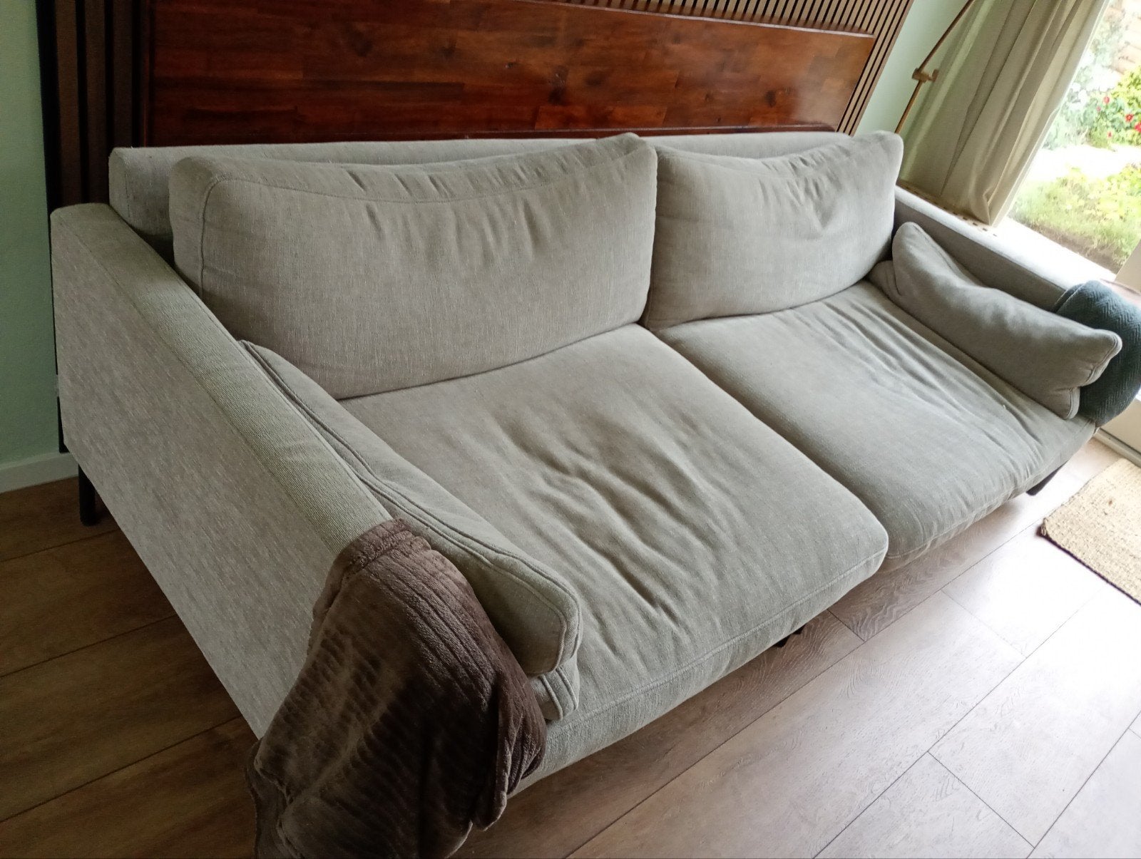 Zuiver Summer 3-zitsbank Latte, Ophalen, Gebruikt, Modern, Scandinavisch, 100 tot 125 cm