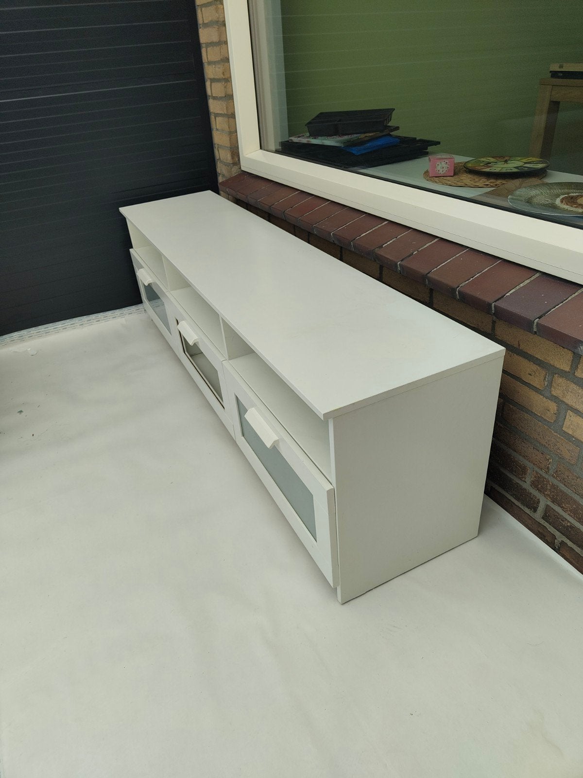IKEA BRIMNES TV-meubel Wit- 180x41x53 cm, Ophalen of Verzenden, Zo goed als nieuw, 25 tot 50 cm, Minder dan 100 cm