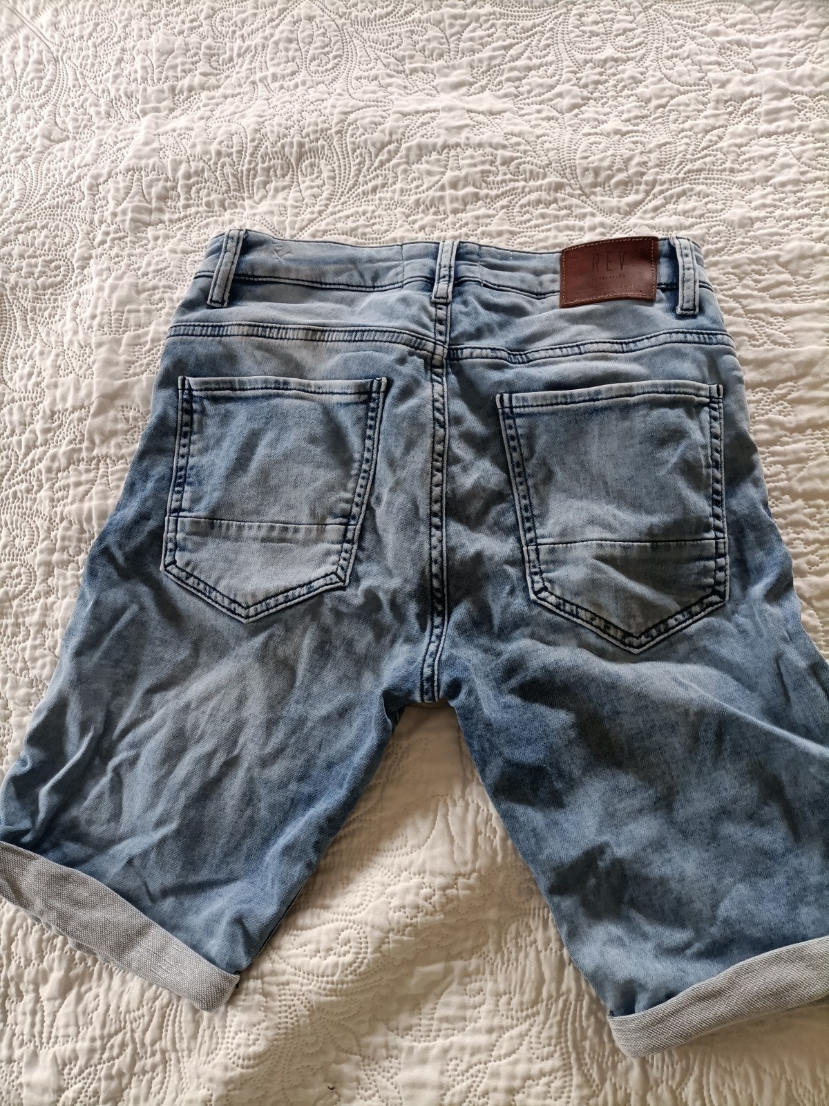 Jeans Short REV XS, Blauw, W32 (confectie 46) of kleiner, Ophalen of Verzenden, Zo goed als nieuw