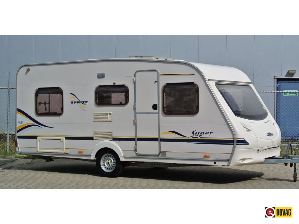 Sprite Super 490|boiler|enkele bedden|rondzit, Caravans en Kamperen, Rondzit, Schokbreker, Bedrijf, 4 tot 5 meter