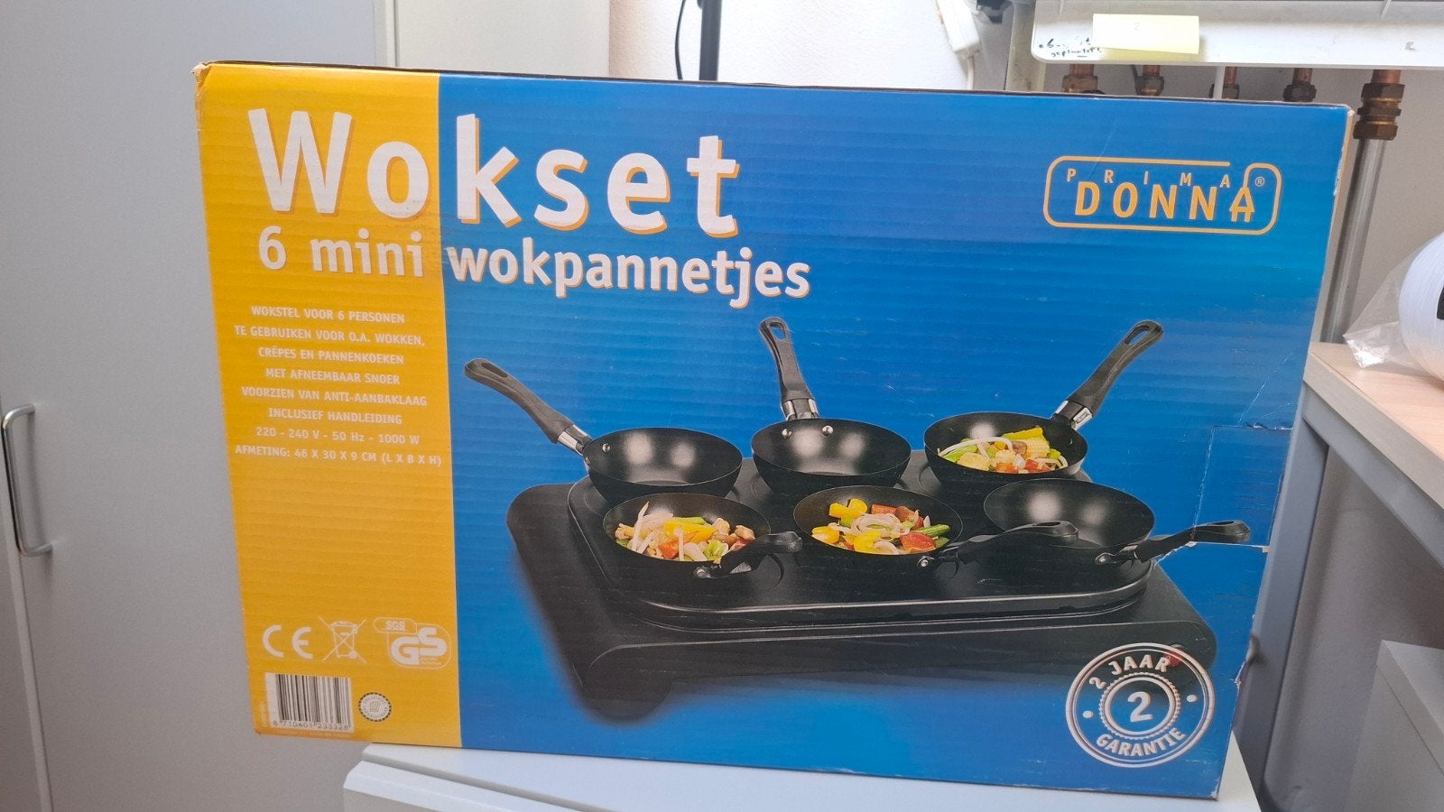 nieuw in doos wokset mini pannetjes, Witgoed en Apparatuur, Ophalen of Verzenden
