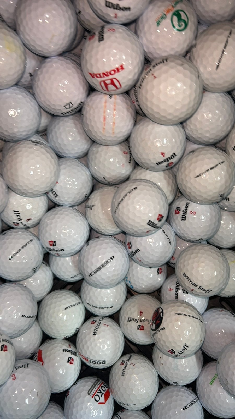 100 Stuks Wilson Staff Duo Soft Golfballen AAAA, Ophalen of Verzenden, Zo goed als nieuw, Bal(len)
