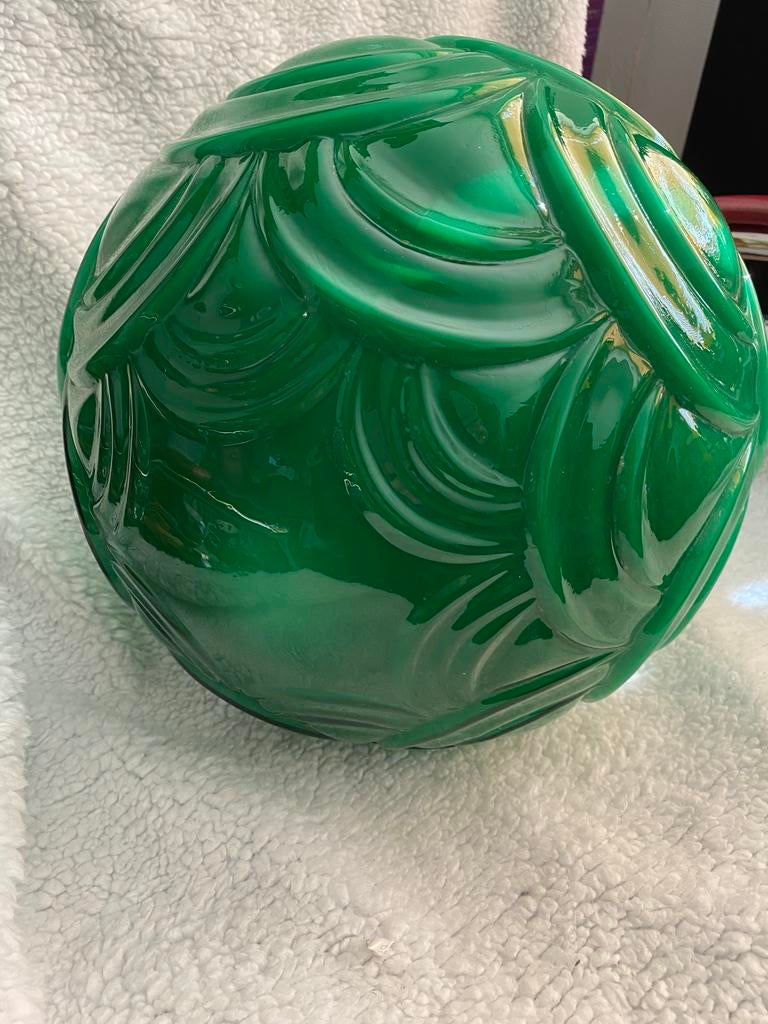 Unieke vintage plafond lamp, Antiek en Kunst, Ophalen of Verzenden, Glas
