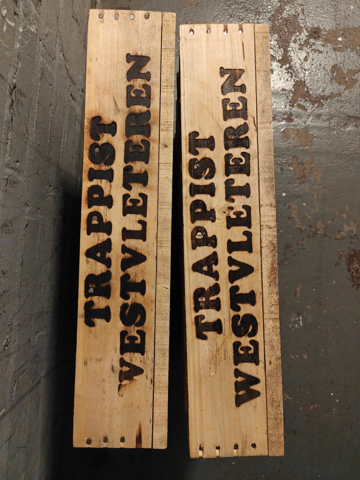 Westvleteren statiegeld kisten, Ophalen of Verzenden, Gebruikt, Hout