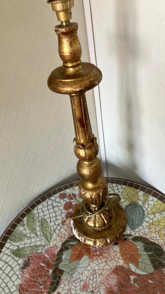 Antieke Gouden Tafellamp - Klassiek Design, Antiek en Kunst, Antiek | Kandelaars, Overige materialen, Ophalen of Verzenden