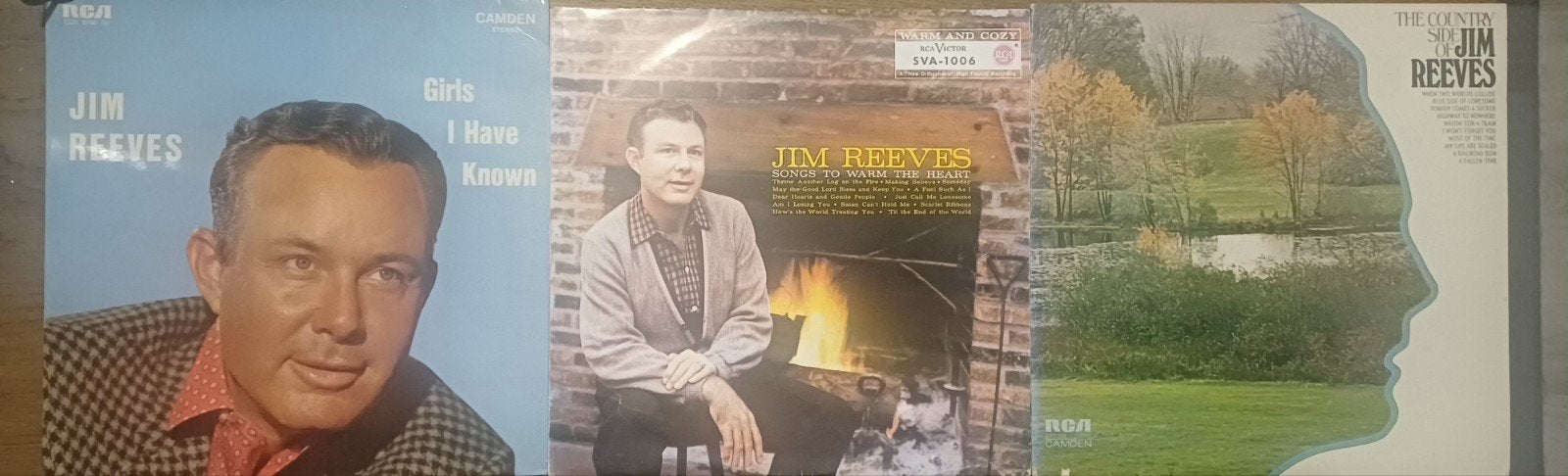 3x Jim Reeves 12 inch vinyl LP's, Ophalen of Verzenden