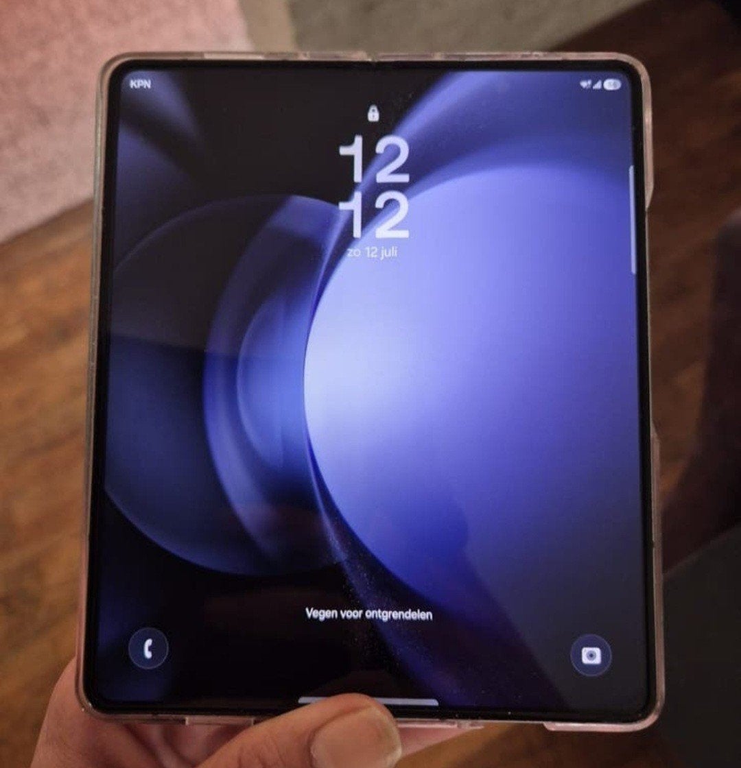 Samsung galaxy Z Fold 5 5G dual sim, Telecommunicatie, Mobiele telefoons | Samsung, Ophalen, Blauw, Zo goed als nieuw, Galaxy Z Fold