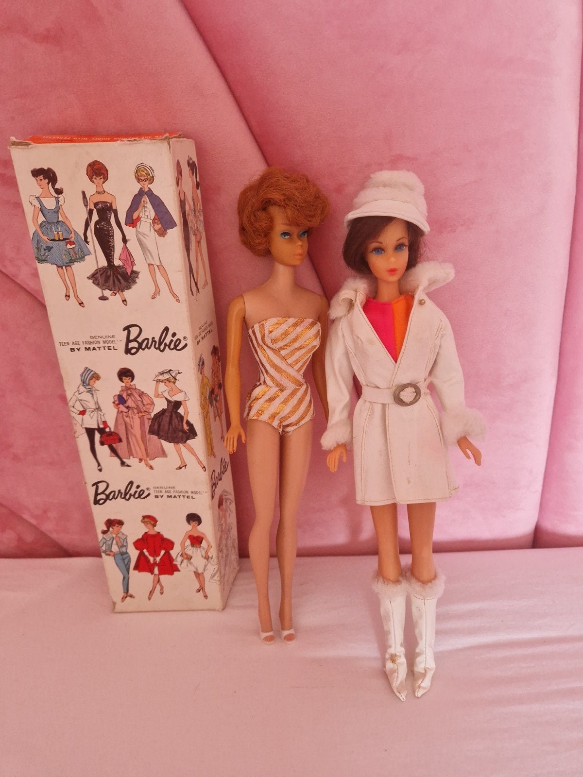 Barbie van mattel jaren 60, Ophalen of Verzenden, Zo goed als nieuw, Pop