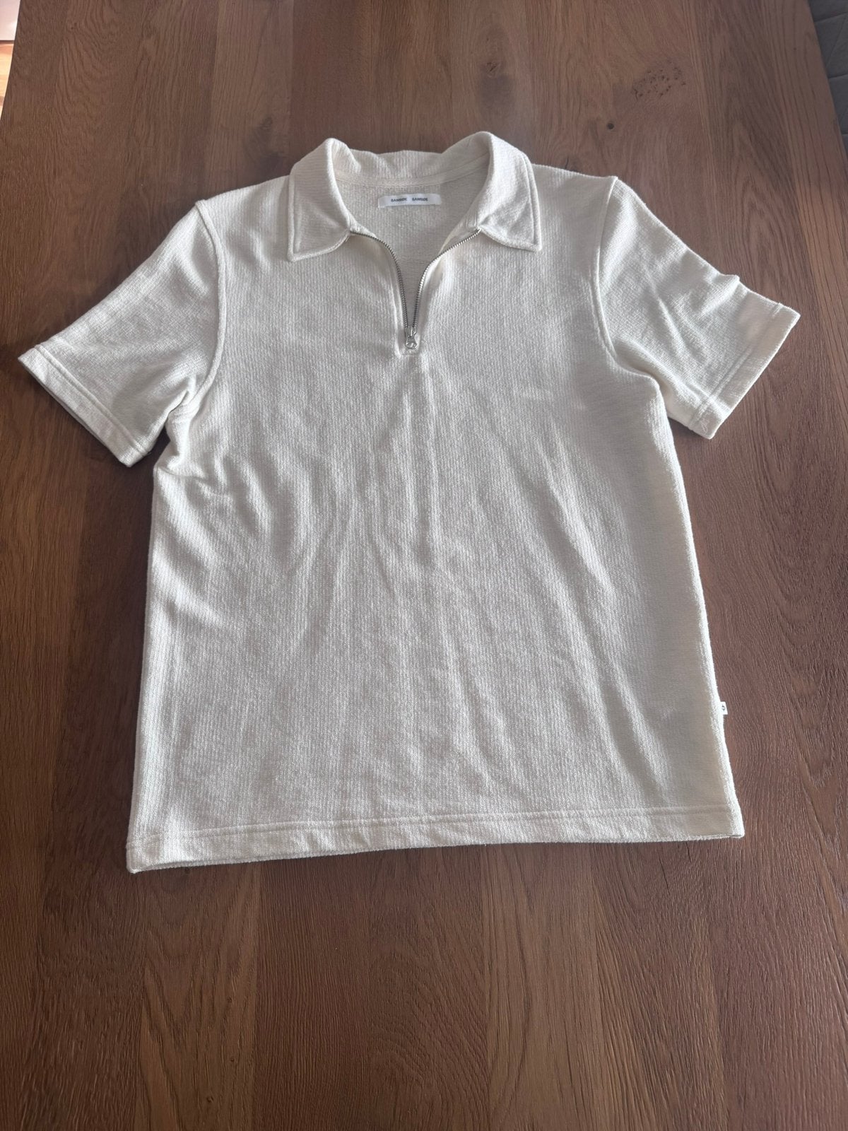 Samsoe Samsoe Saolli HZ Polo Terry, Ophalen of Verzenden, Nieuw, Maat 48/50 (M), Beige