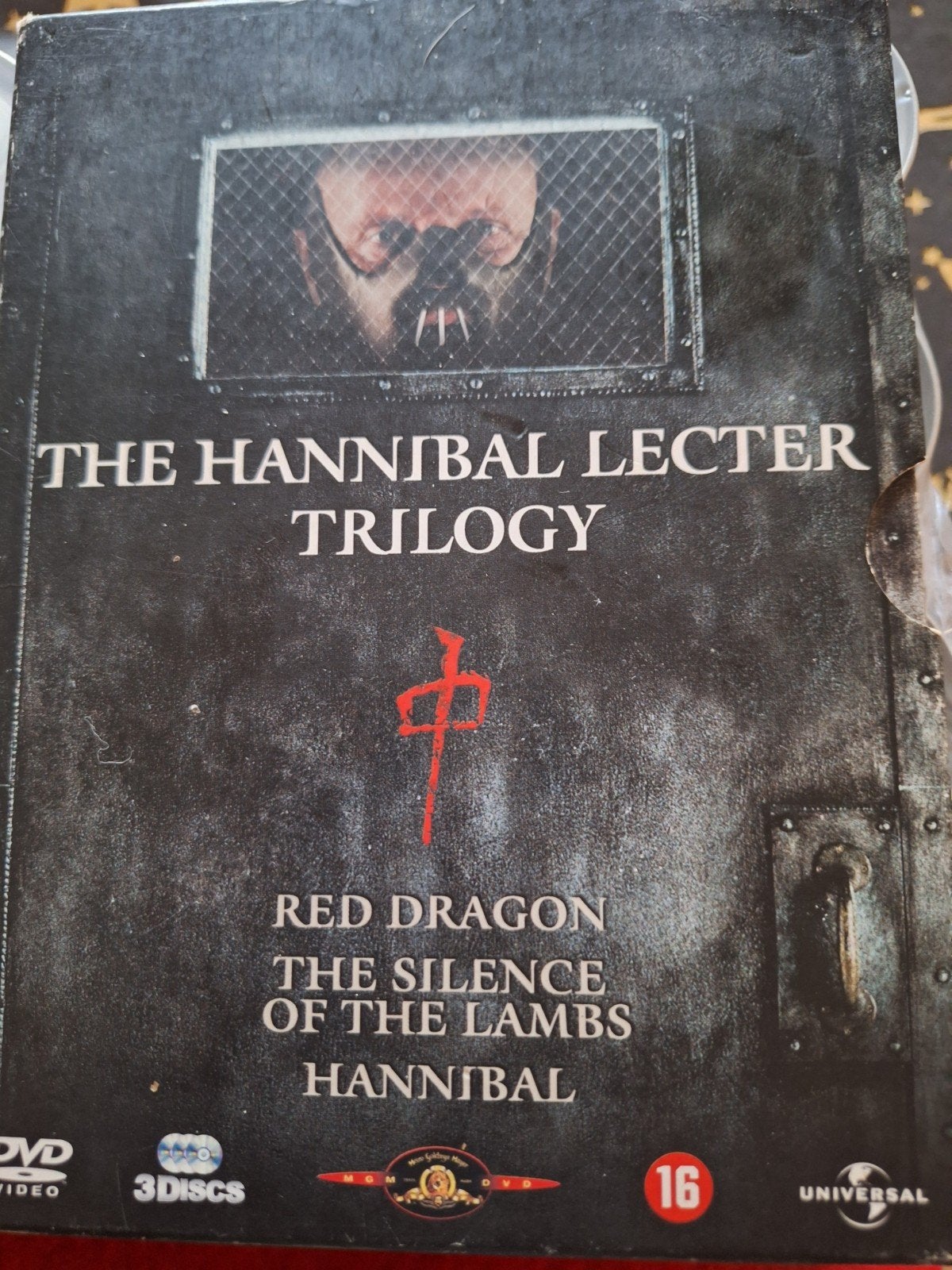 the hannibal lecter trilogy 3 dvd box, Cd's en Dvd's, Dvd's | Horror, Vanaf 12 jaar, Ophalen of Verzenden, Gebruikt, Boxset