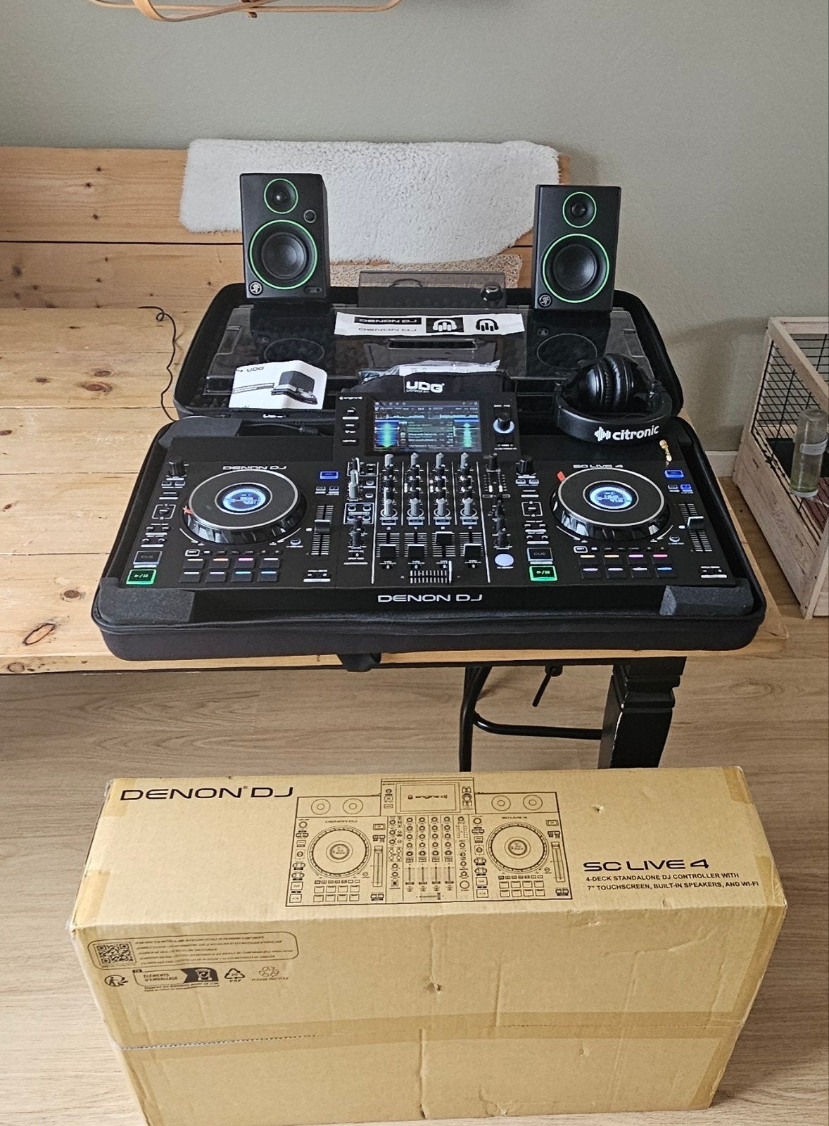 Denon DJ Live 4 Compleet, Muziek en Instrumenten, Dj-sets en Draaitafels, Zo goed als nieuw, Denon, Ophalen