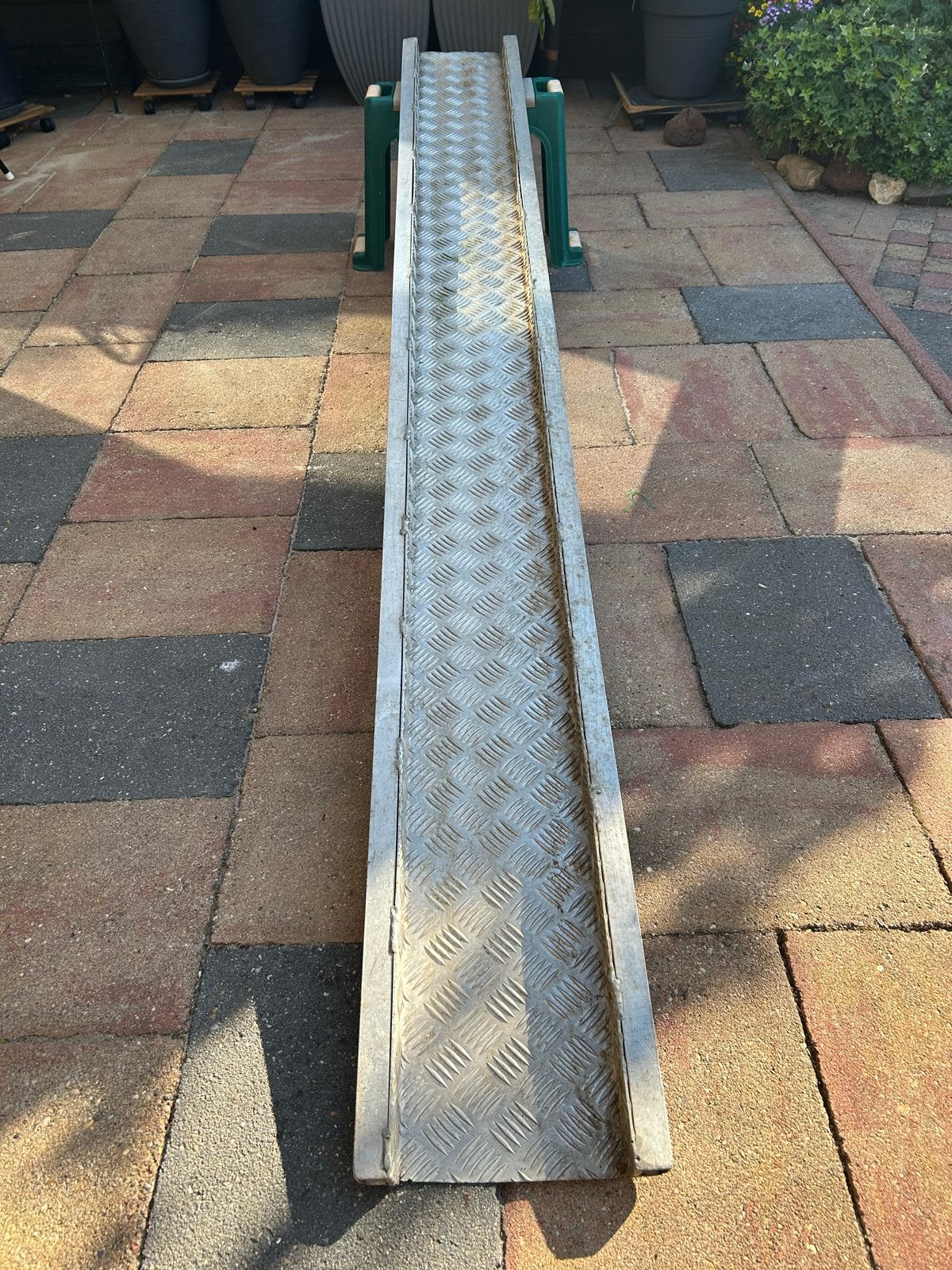 Aluminium oprijplaat / loopplank, Ophalen, Gebruikt
