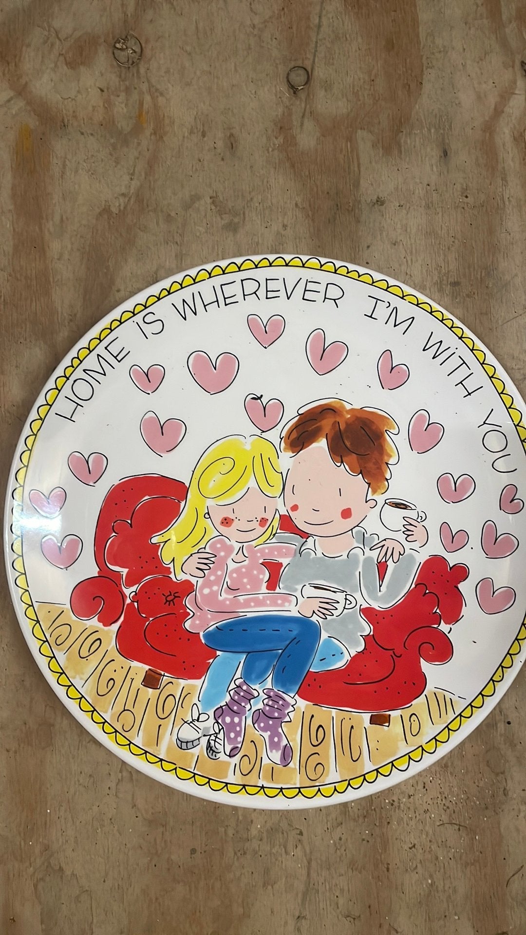 Hapjesbord/schaal diameter 30 cm BLOND, Ophalen of Verzenden