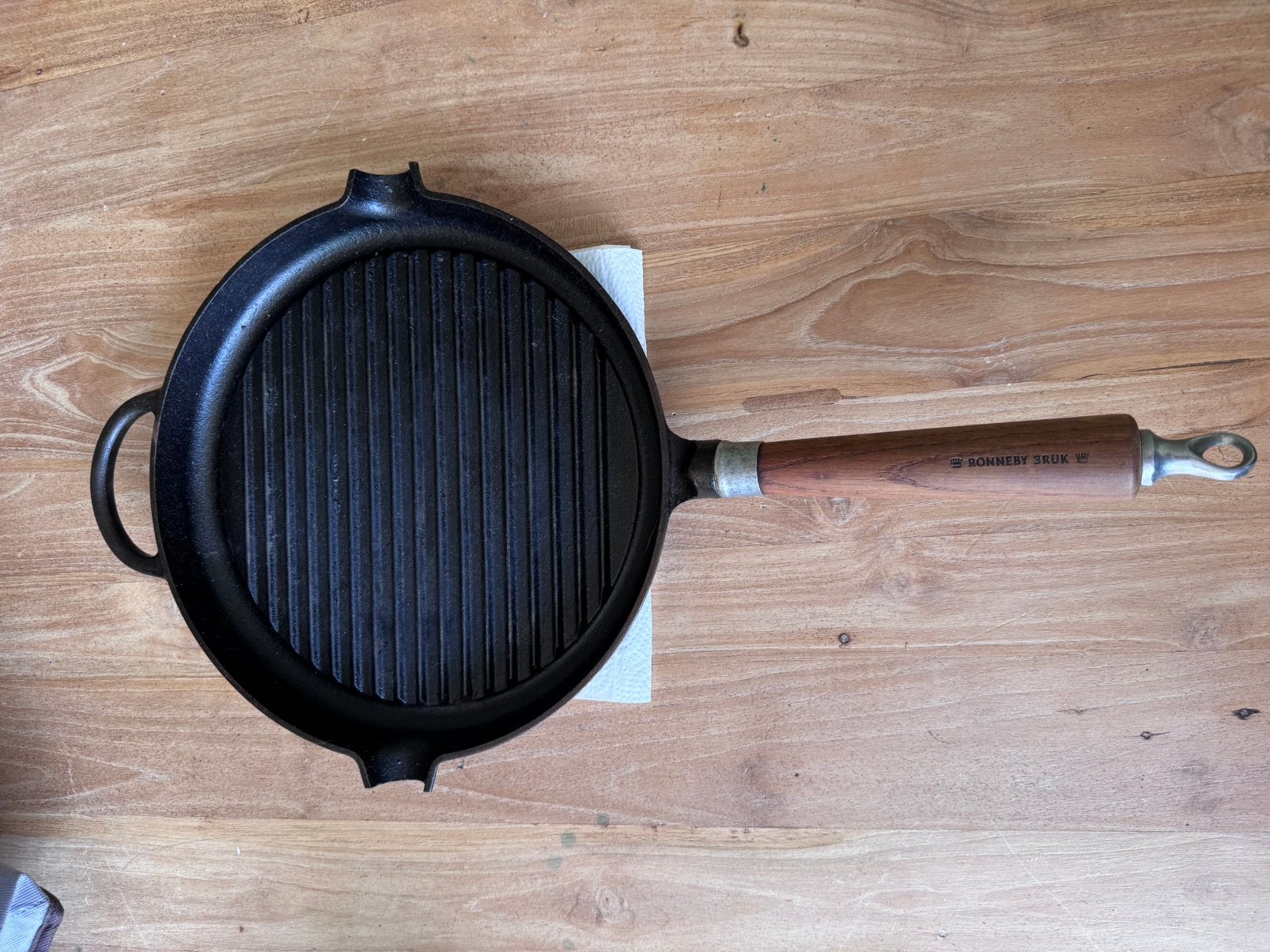 Ronneby Bruk Gietijzeren grillpan 29cm, Huis en Inrichting, Ophalen, Gebruikt, Gietijzer, Overige typen
