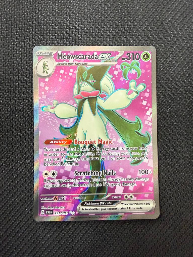 Meowscarada EX 231/193 Paldea Evolved Pokemon, Ophalen, Nieuw, Losse kaart