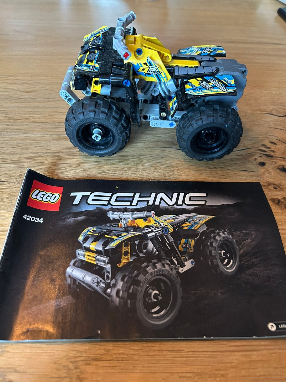 Lego Technic 42034 Quad motor, Gebruikt, Lego, Compleet, Ophalen of Verzenden