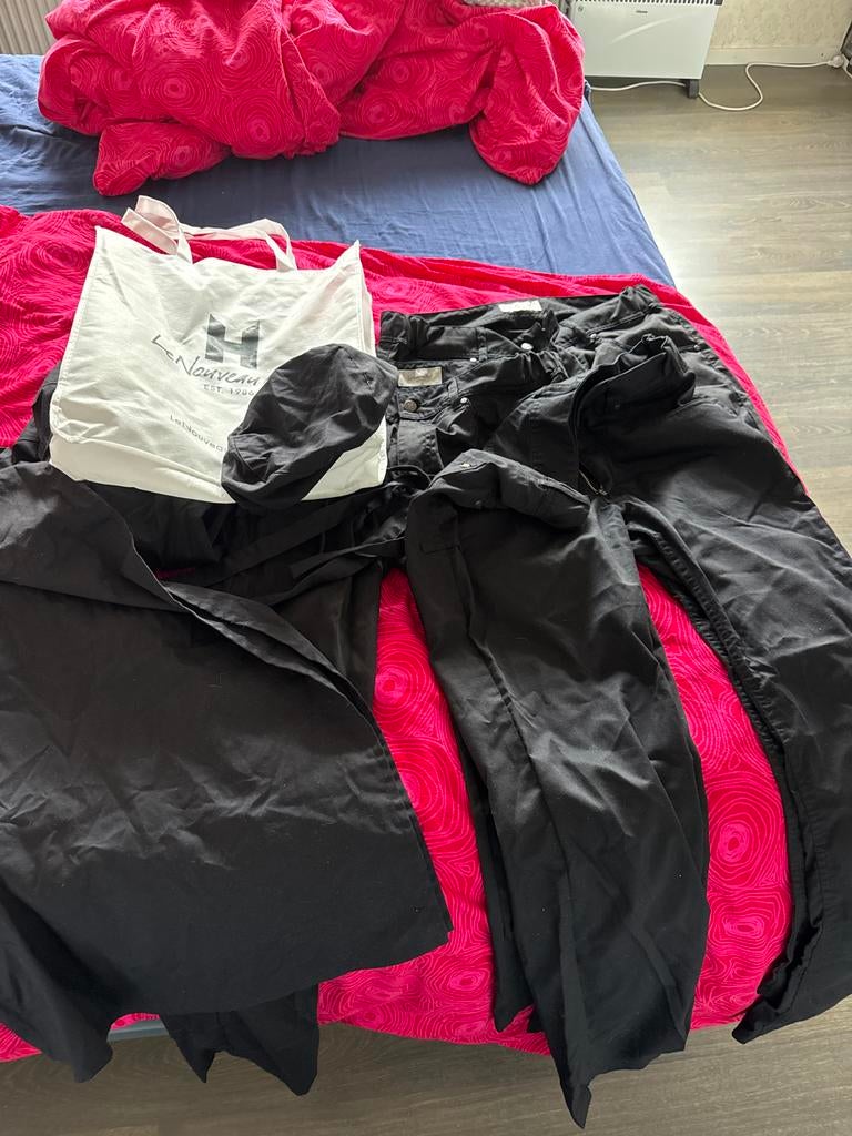 Kokskleding Le Nouveau Chef - Diverse maten (Zwart), Kleding | Dames, Ophalen of Verzenden, Zo goed als nieuw
