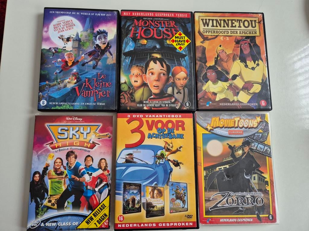 Kinderfilms te koop 1 euro per stuk, Avontuur, Alle leeftijden, Ophalen of Verzenden, Zo goed als nieuw