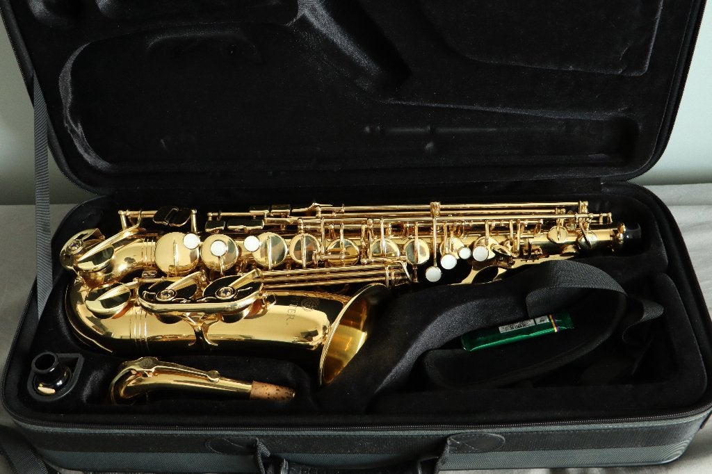 Jupiter JAS 701 Q Alto saxophone, Ophalen of Verzenden, Gebruikt, Alt, Met koffer