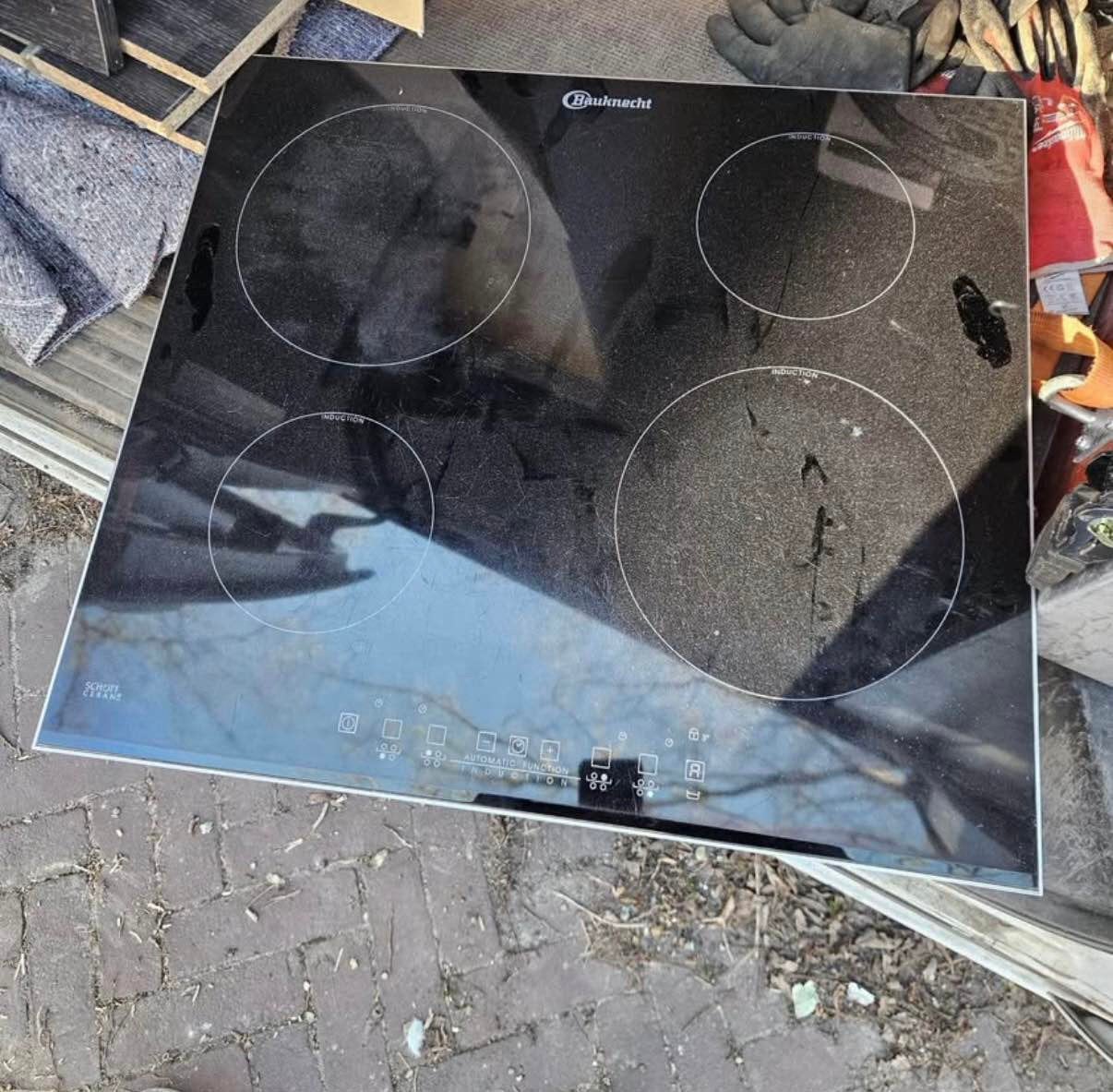Kookplaten baucknecht, Ophalen, Gebruikt, 4 kookzones, Inbouw