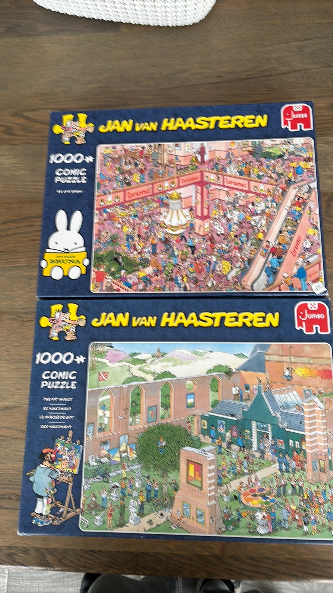 2 x Jan van Haasteren puzzel van 1000 stukjes, Ophalen, 500 t/m 1500 stukjes, Gebruikt, Legpuzzel