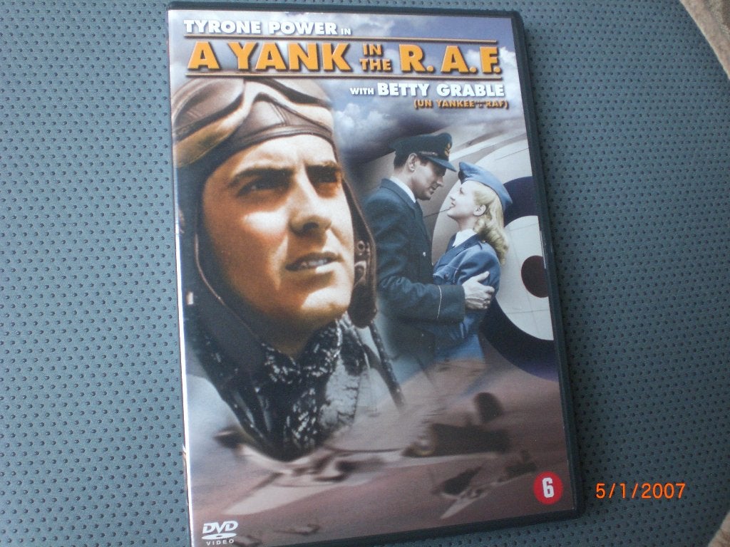 dvd A Yank in the R.A.F. Betty Grable Tyrone Power, Cd's en Dvd's, Dvd's | Klassiekers, Engels, Nederlands, Ophalen of Verzenden