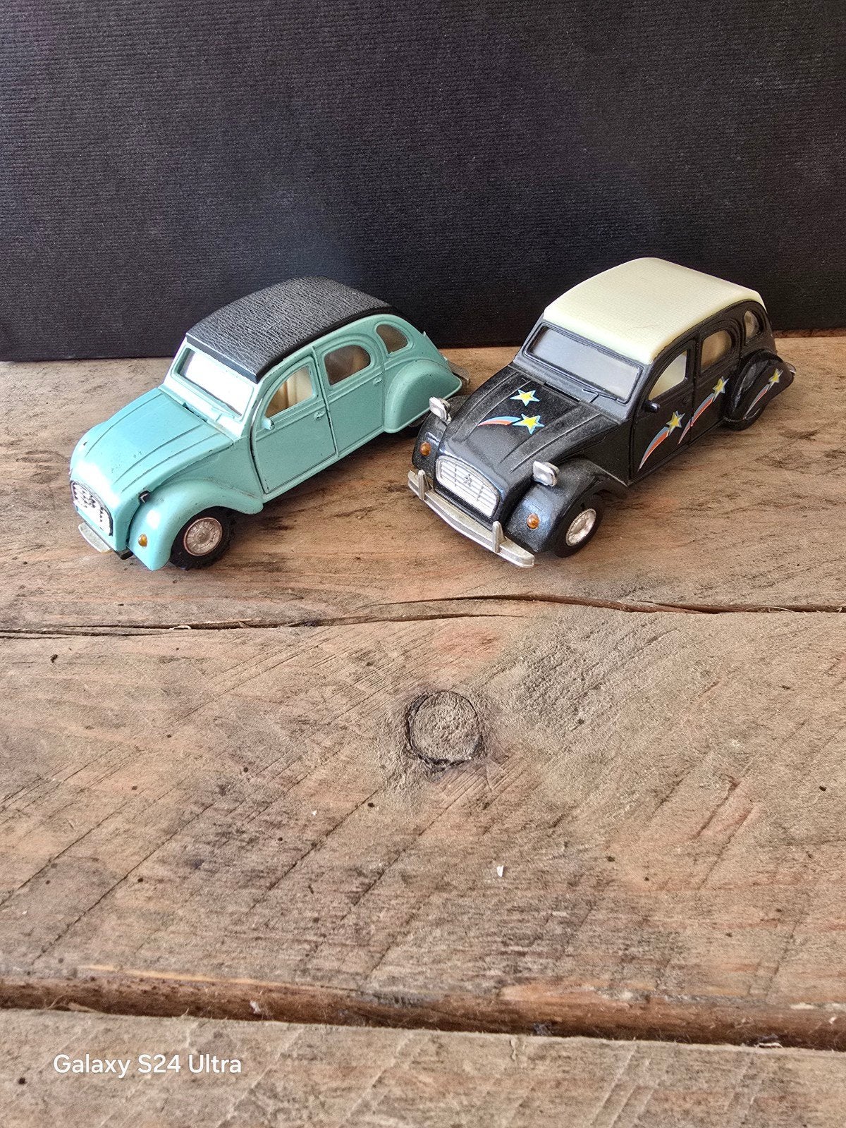 2x Welly Citroën 2CV modelauto in schaal 1:36, Ophalen of Verzenden
