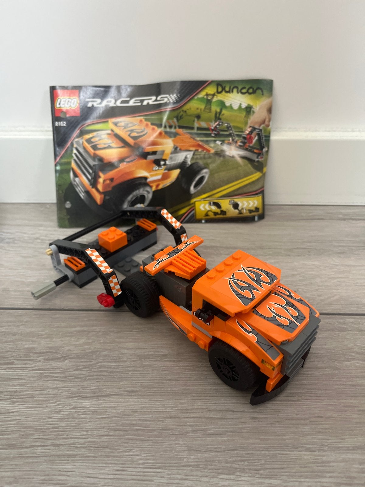 Lego Racers 8162 Race Auto Duncan met handleiding, Ophalen of Verzenden, Gebruikt, Lego