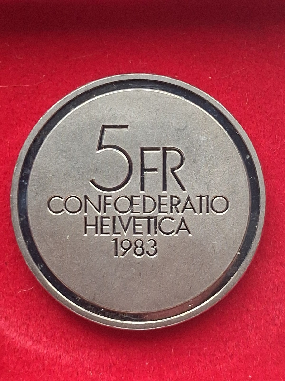 5 Francs Ernest Ansermet 1983 stempelglans, Ophalen of Verzenden, Overige landen, Losse munt