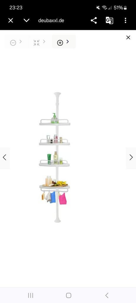 Telescopisch Douche Rek - Badkamer Opbergrek nieuw, Huis en Inrichting, Ophalen of Verzenden, Nieuw