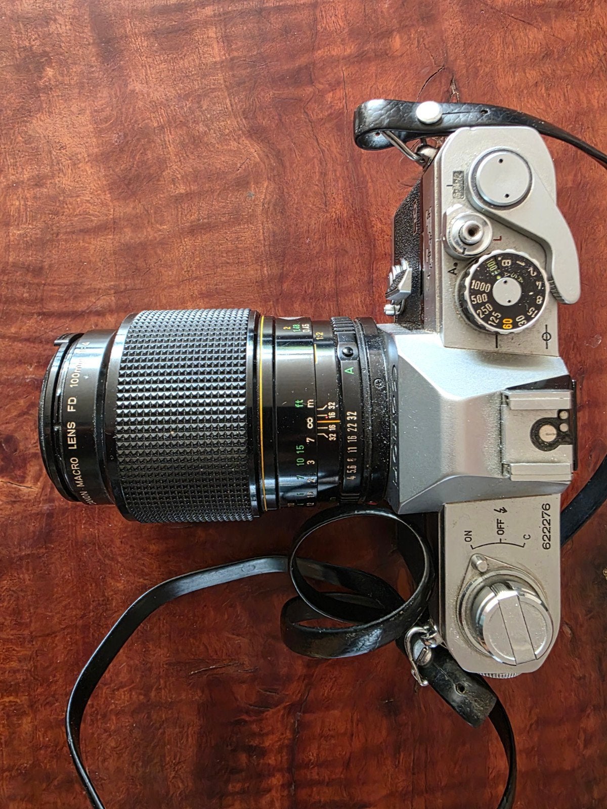 Vintage Canon FTb QL camera met diverse accessoires, Audio, Tv en Foto, Fotocamera's Analoog, Ophalen, Gebruikt, Spiegelreflex