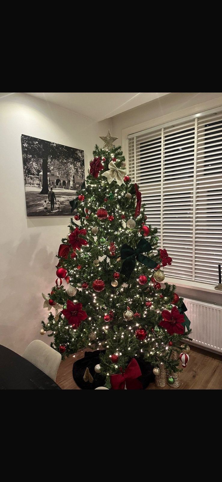 Kunst kerstboom 240cm hoog zonder decoratie, Diversen, Kerst, Ophalen, Gebruikt
