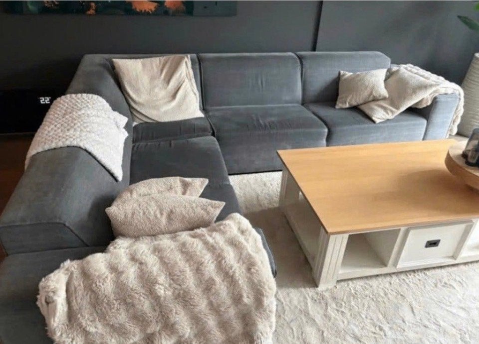 Grijze Hoekbank - Comfortabel en Ruim, 250 tot 300 cm, Bank, 100 tot 125 cm, Hoekbank