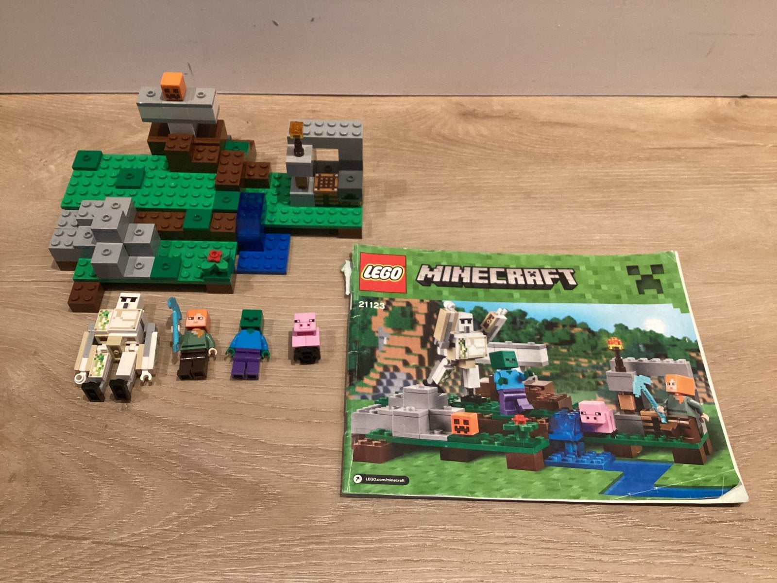 LEGO Minecraft De IJzergolem - 21123, Gebruikt, Minecraft, Lego, Ophalen of Verzenden