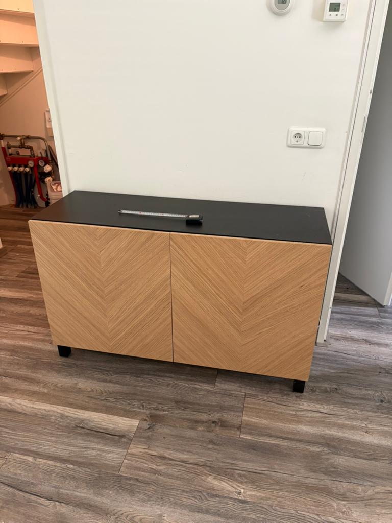 Tv meubel ikea Besta, Ophalen, Zo goed als nieuw, 25 tot 50 cm, 100 tot 150 cm