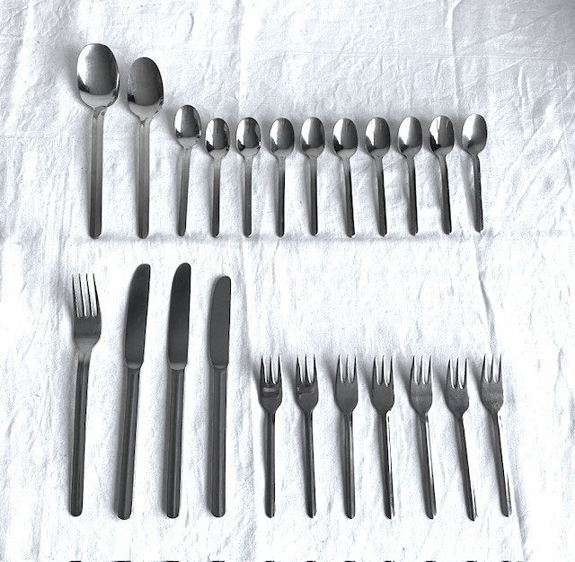 PALERMO INOX 18/10 - diverse bestekdelen, Los bestek, Ophalen of Verzenden, Zo goed als nieuw, Rvs of Chroom