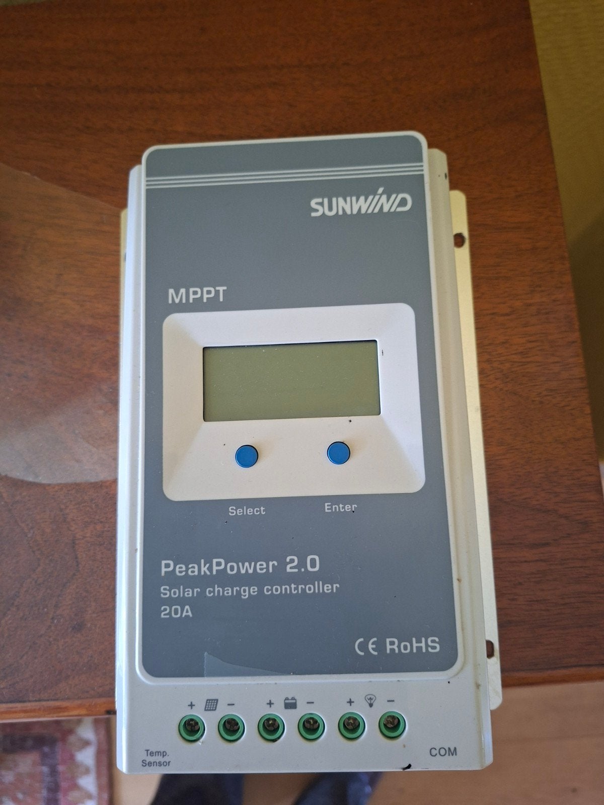 omvormer zonnepaneel sunwind MPPT 20A, Ophalen of Verzenden, Zo goed als nieuw, Overige typen