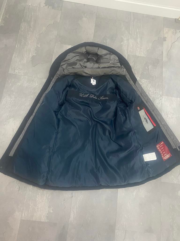 U.S. Polo Assn. Heren Winterjas Maat L Zwart, Ophalen of Verzenden, Zo goed als nieuw, Maat 52/54 (L), Zwart