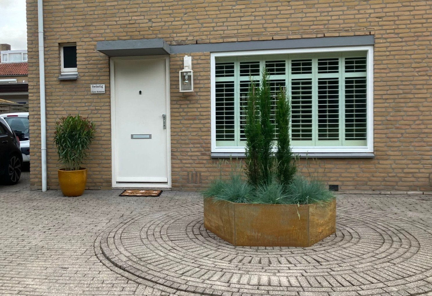 Plantenbak 6hoek roest 138x120x45 cm NIEUW IN DOOS, 100 cm of meer, Nieuw, Ophalen of Verzenden, Balkon
