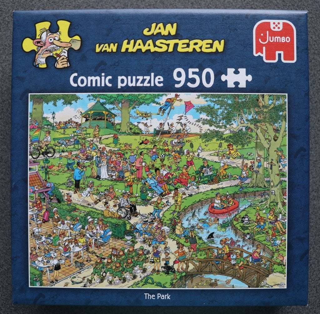 Jumbo Jan van Haasteren legpuzzel 950 st. "The park", Ophalen of Verzenden, 500 t/m 1500 stukjes, Zo goed als nieuw, Legpuzzel