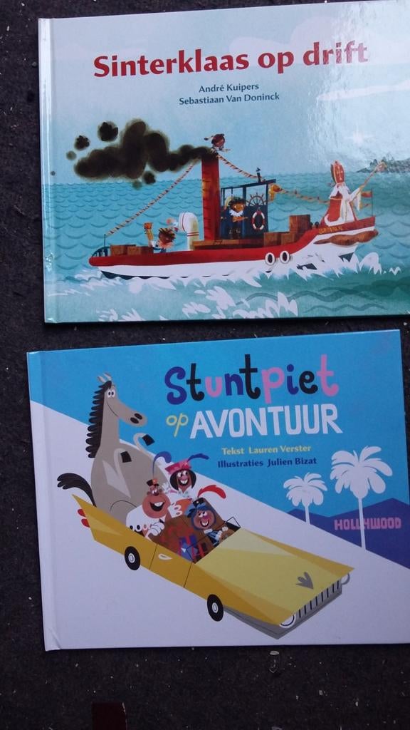 Sint boekjes: Sinterklaas op drift en Stuntpiet, Ophalen of Verzenden, Zo goed als nieuw, Andre Kuipers, Fictie algemeen