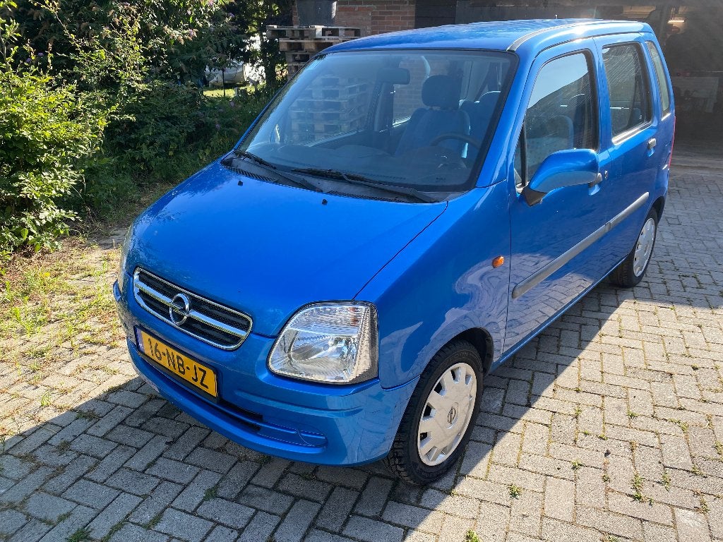 Opel Agila 1.2 I 16V 2003 Blauw, Auto's, Opel, Voorwielaandrijving, Blauw, Origineel Nederlands, Handgeschakeld