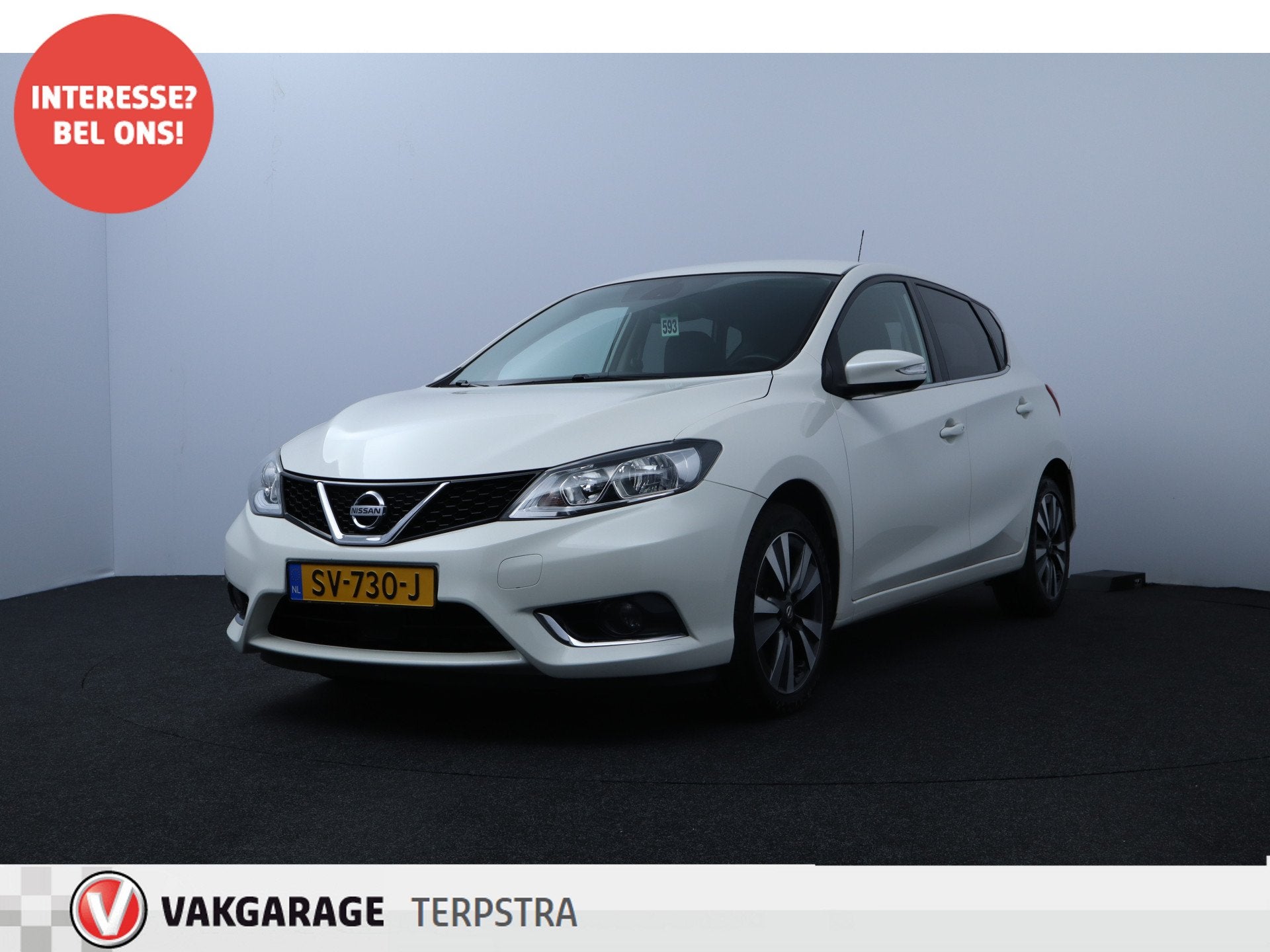 Nissan Pulsar 1.2 DIG-T N-Connecta/ 38.000 KM! N.A.P!/ Autom, Auto's, Gebruikt, 4 cilinders, Wit, Origineel Nederlands