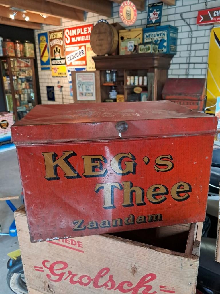 KEG s Thee Zaandam winkelblik, Ophalen of Verzenden, Zo goed als nieuw, Thee