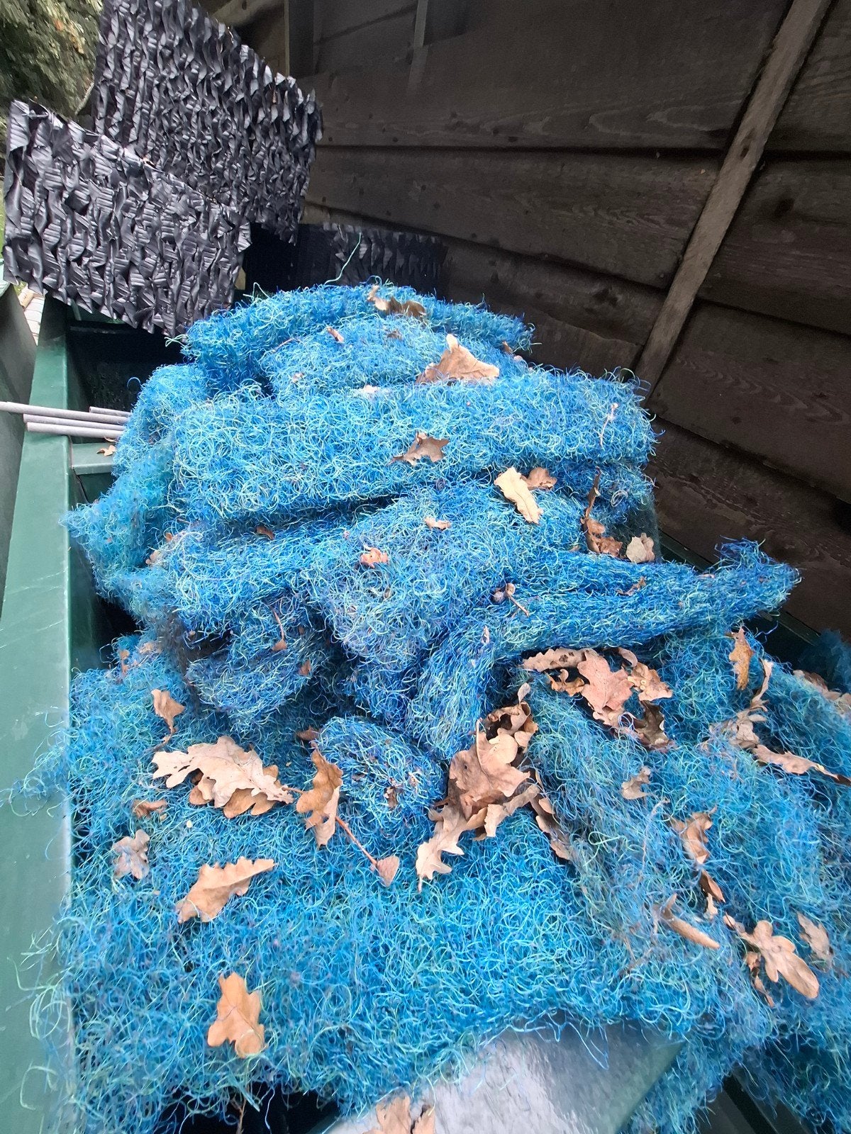 Filtermateriaal, Ophalen, Gebruikt