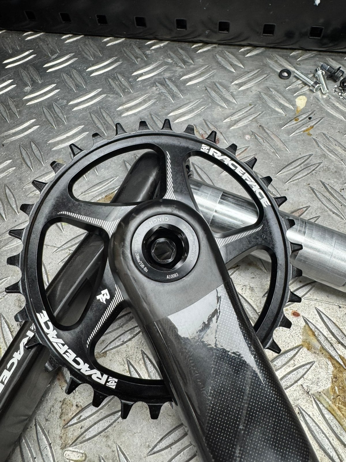 Raceface Next SL carbon crankstel 34tands, Ophalen of Verzenden, Zo goed als nieuw, Carbon