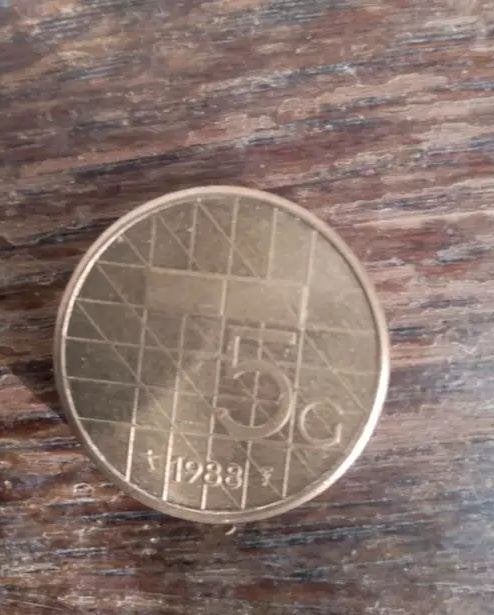 5 Gulden munt  1988, Postzegels en Munten, Munten | Nederland, Verzenden, Koningin Beatrix, 5 gulden, Losse munt