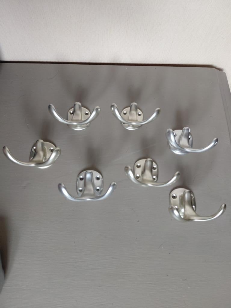 Vintage metalen haken voor kapstok keukenrekje, Verzamelen, Retro, Ophalen, Huis en Inrichting